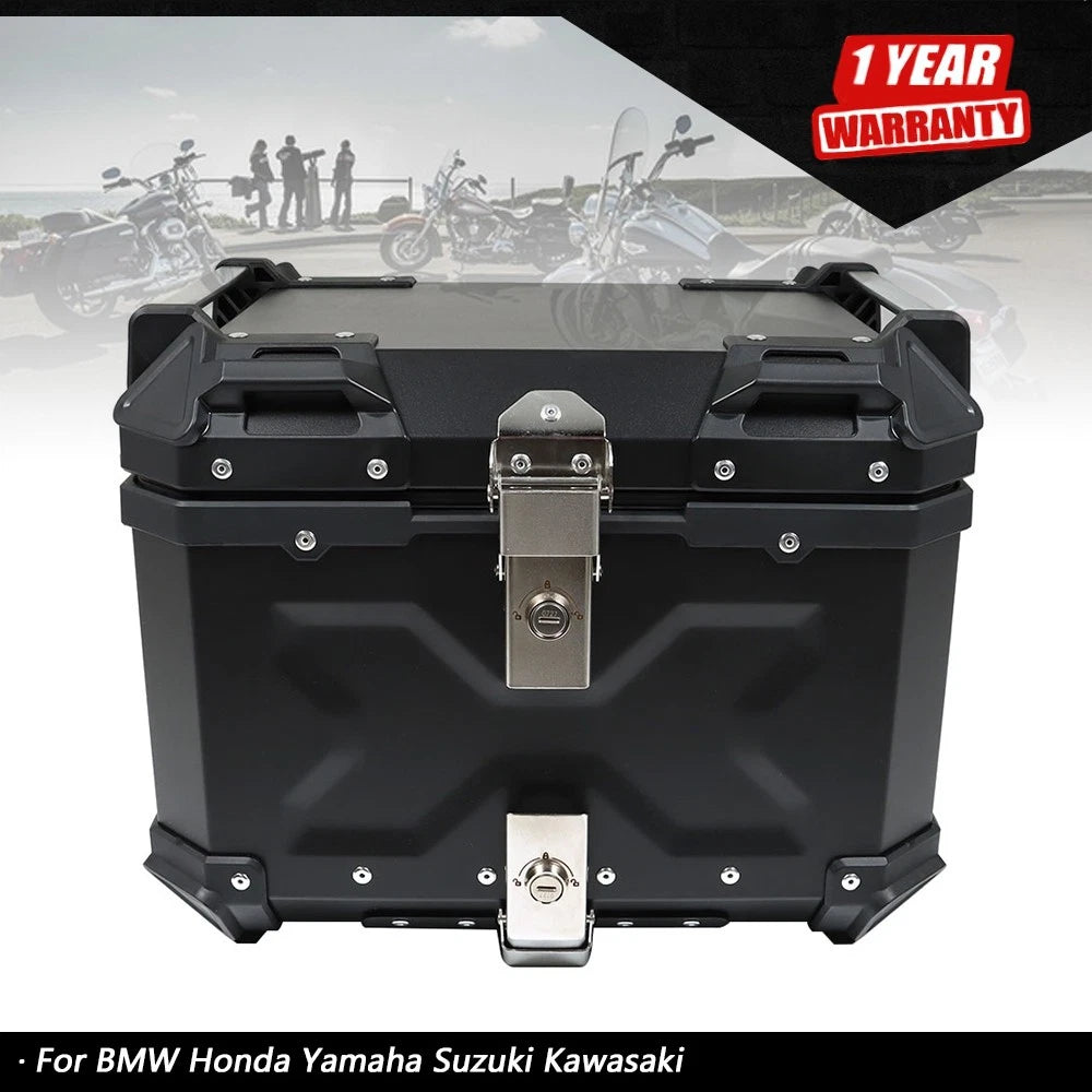 45L Waterproof Tail Box for Motorcycle Scooter (Black)