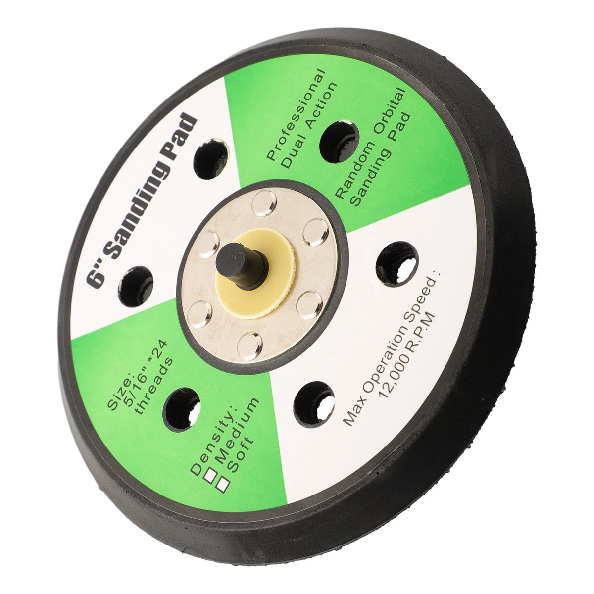 Backing Pad for Air Sander Polishers 6 Inch 150mm UNF Male Thread