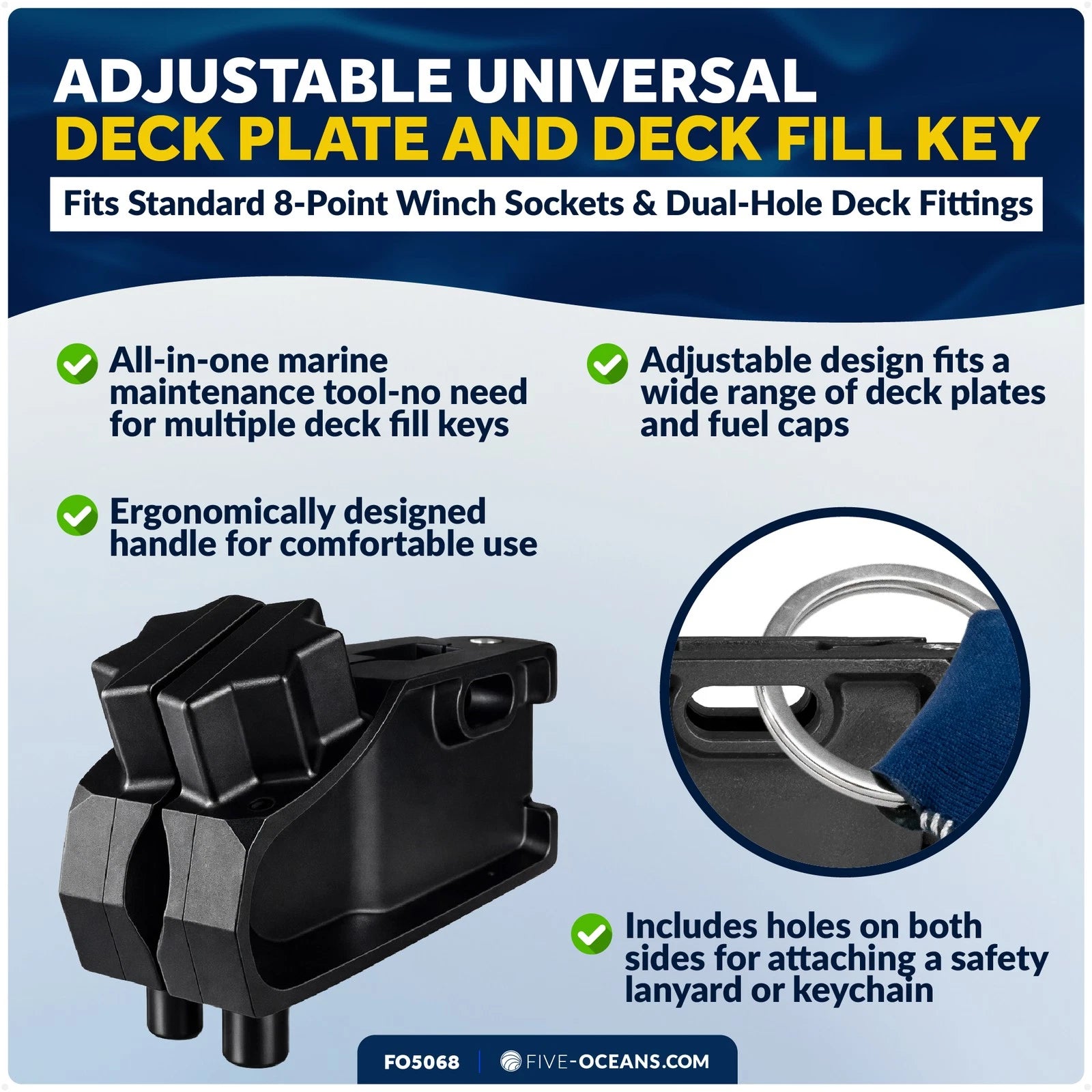 Adjustable Deck Plate and Fill Key for Universal Applications (FO5068)