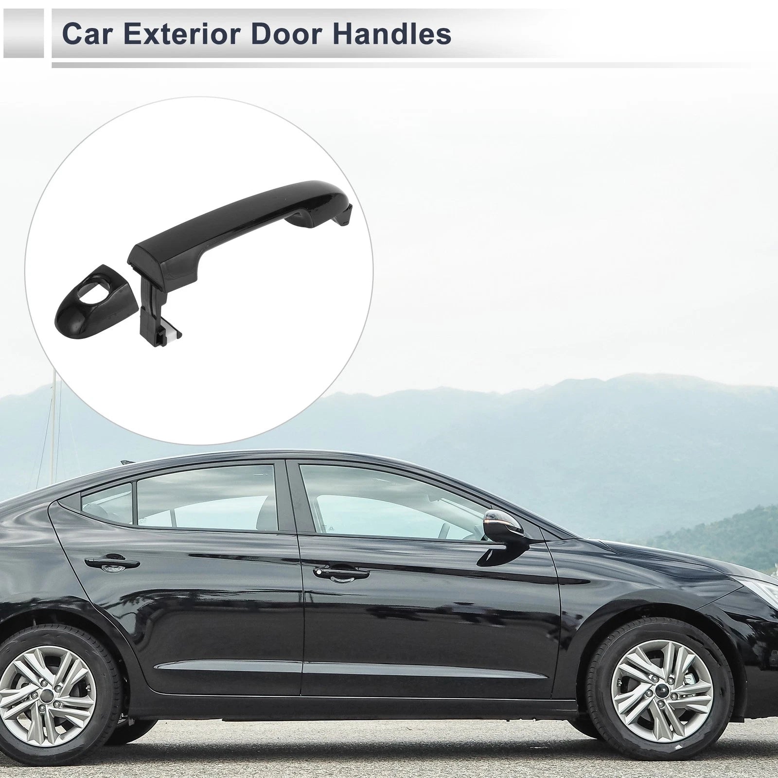Front Left Exterior Door Handle Replacement for Hyundai Elantra (2006–2012)