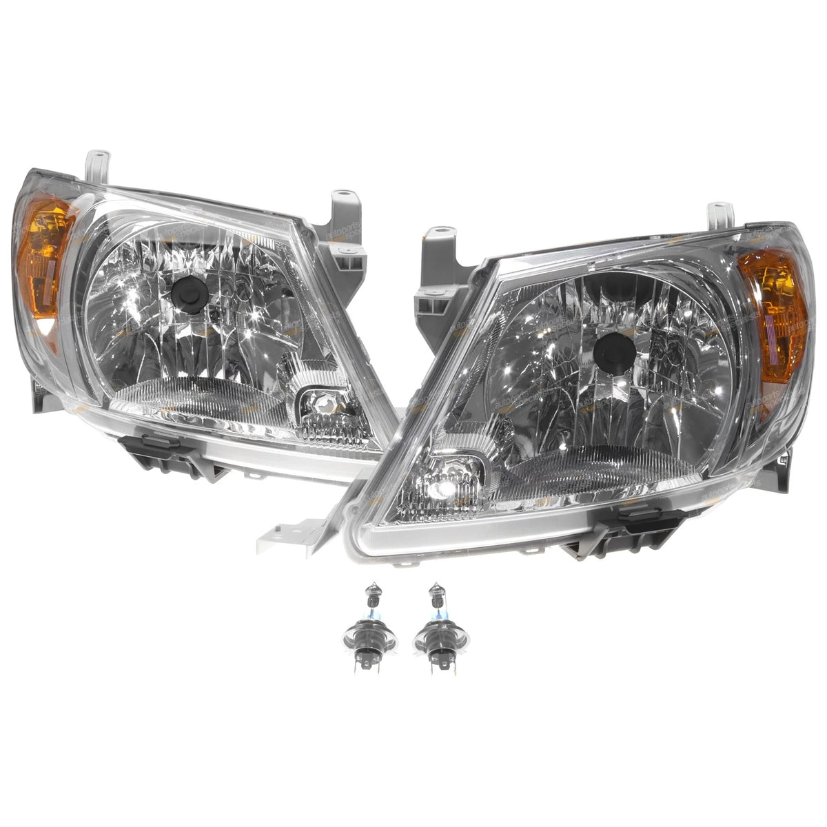 LH+RH Replacement Headlights Pair for Toyota Hilux (2005–2008)