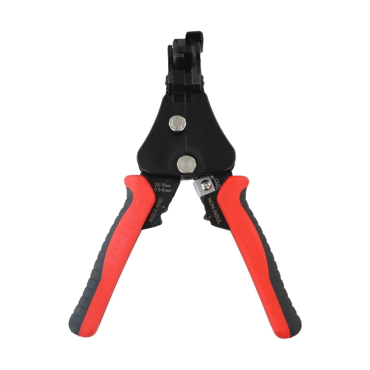 Wire Crimping Cutter and Self Adjusting Stripper Tool with Non Slip Grip