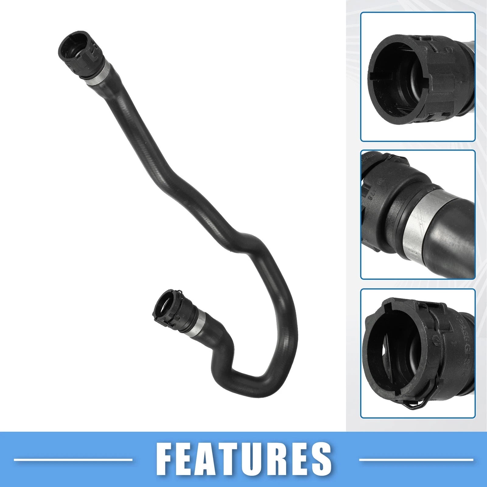 Radiator Coolant Hose Replacement for BMW 525i Base 2.5L (2001–2003)