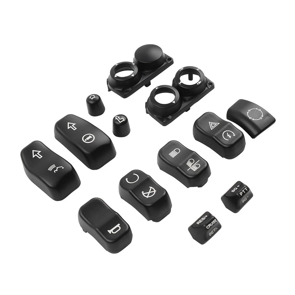 Hand Control Switch Housing Button Cover for Harley Touring FLHTC FLHX (2014–2023)