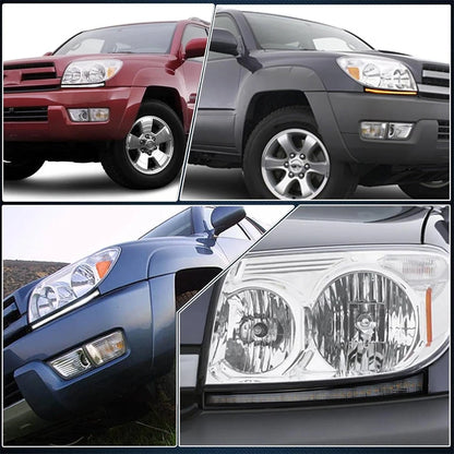 Front Left & Right Headlight Daytime Running Light For Toyota 4Runner 2003-2005