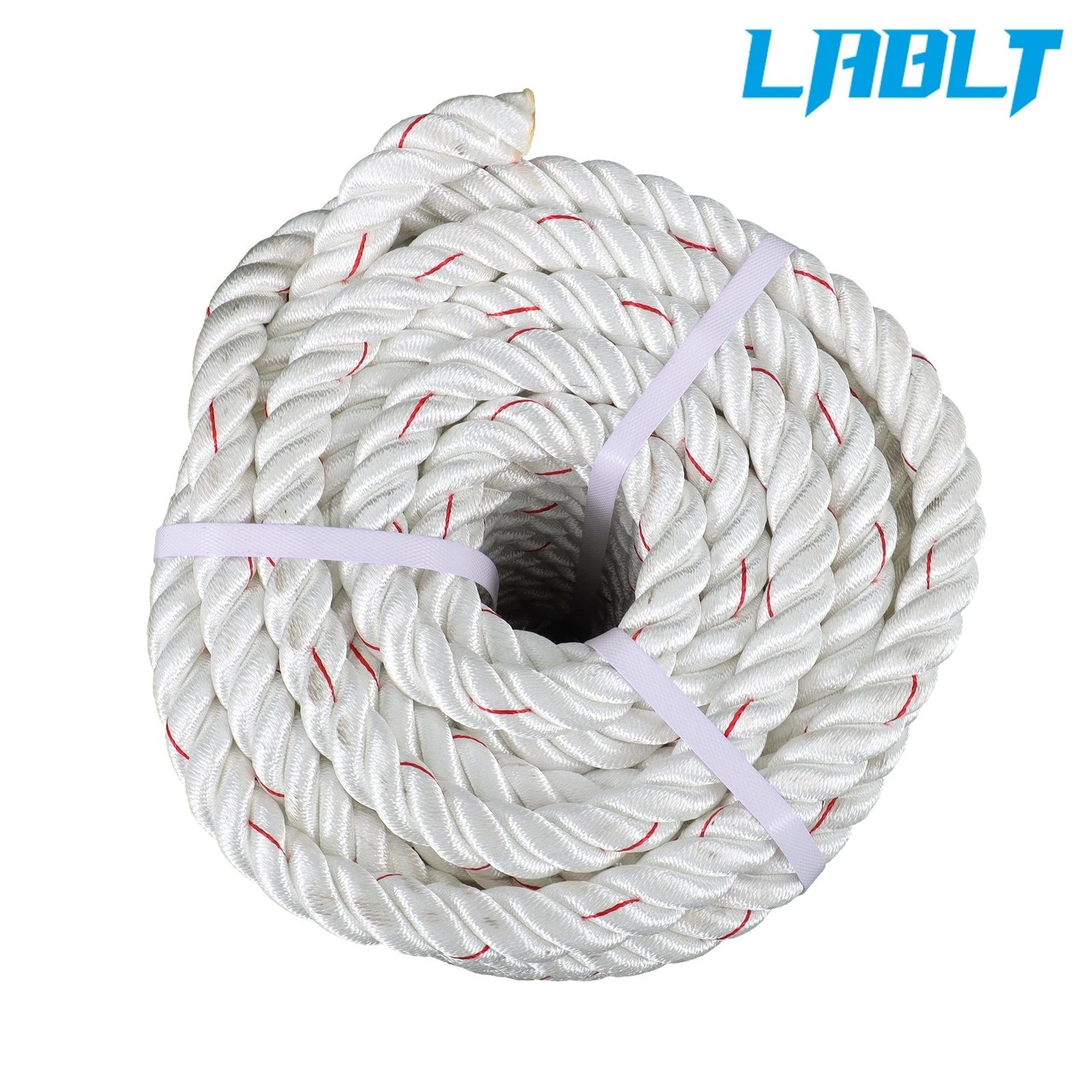 1-Inch Braided Polyester Rigging Rope for Arborist (120 Ft)