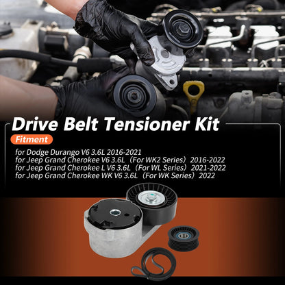 Drive Belt Tensioner Kit for Dodge Durango V6 3.6L (2016–2021)