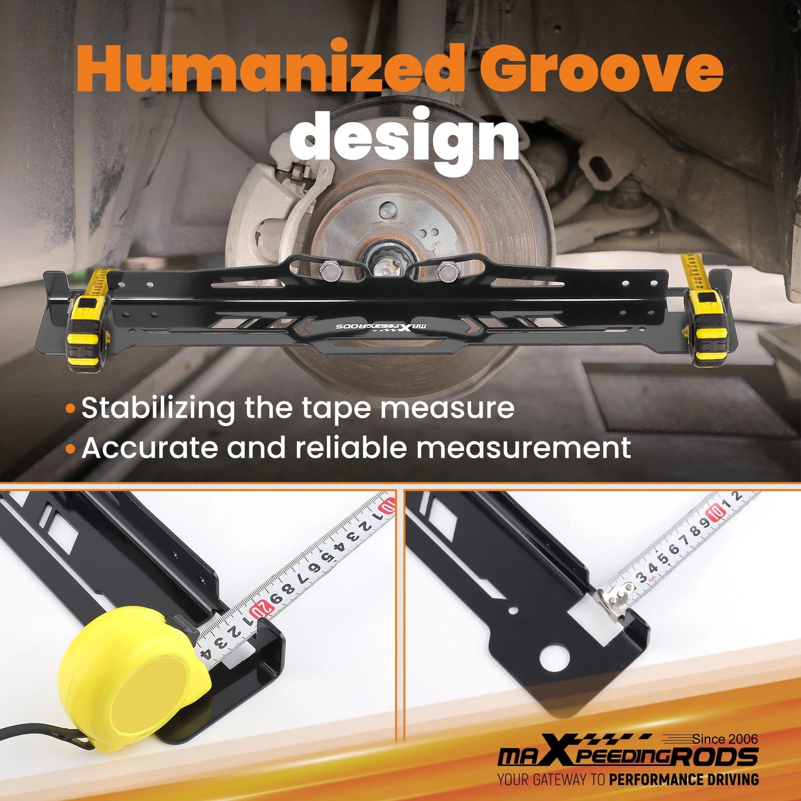 Tire Alignment Gauge for Multiple Vehicles - Powder Coated Steel