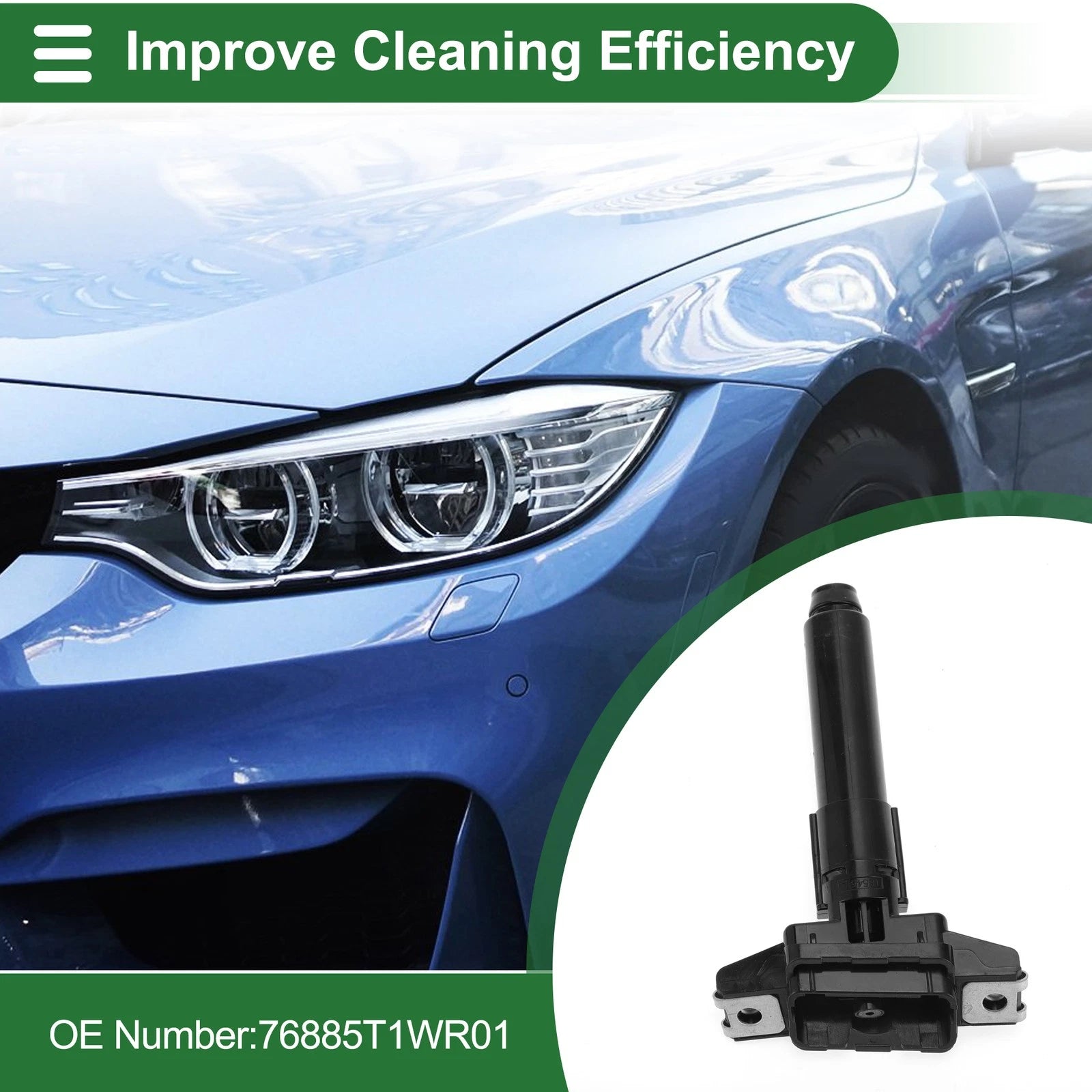Front Driver Side Headlight Washer Nozzle Replacement for Honda CR-V (2015–2020)