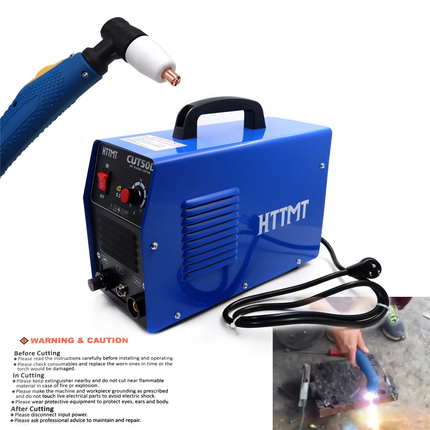 DC Inverter Plasma Cutter CUT-50D for Dual Voltage 110V/220V