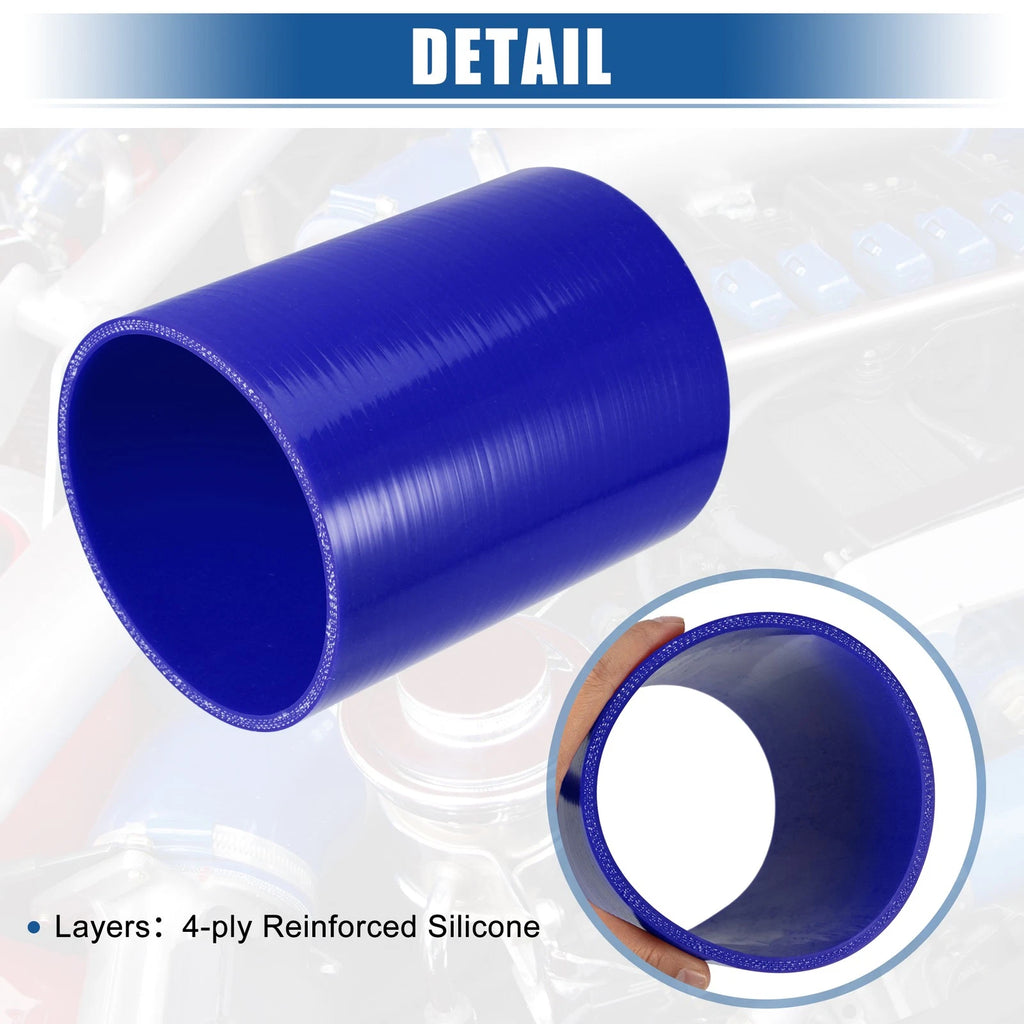 Silicone Reducer Hose Coupler for Car Intercooler (4.5" ID x 6" Length) Blue