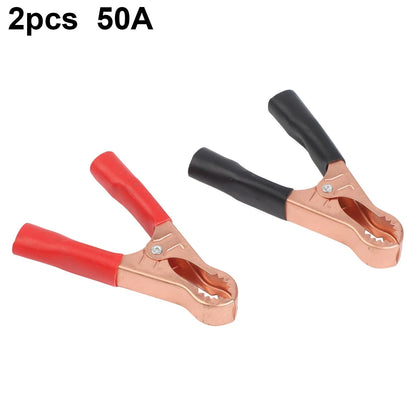 50A Car Clips Battery Clamps Crocodile Clip for Automotive Use