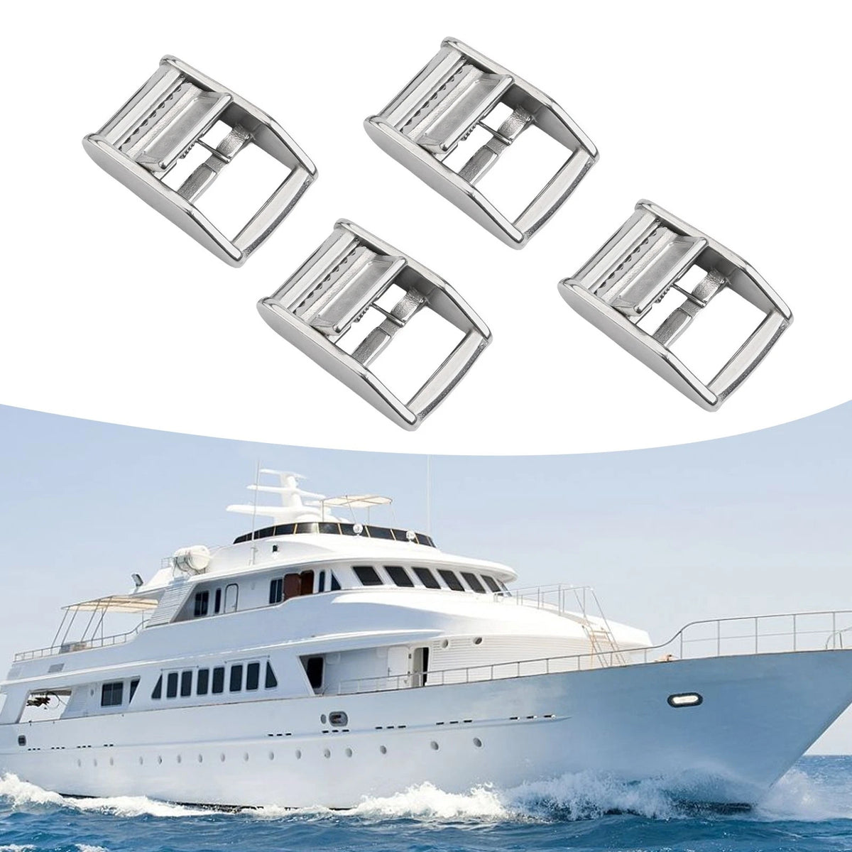 Set of 4 Cam Buckles for 25mm Straps Tie Down Solution