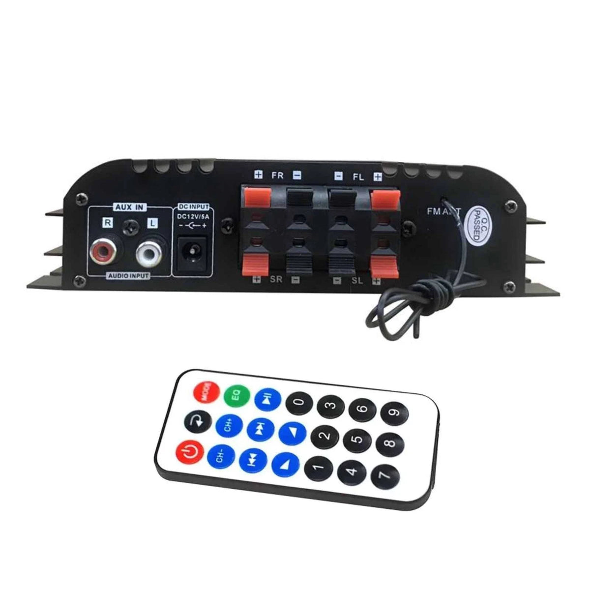 Power Amplifier 4 Channel Mini HiFi Digital Stereo Audio for