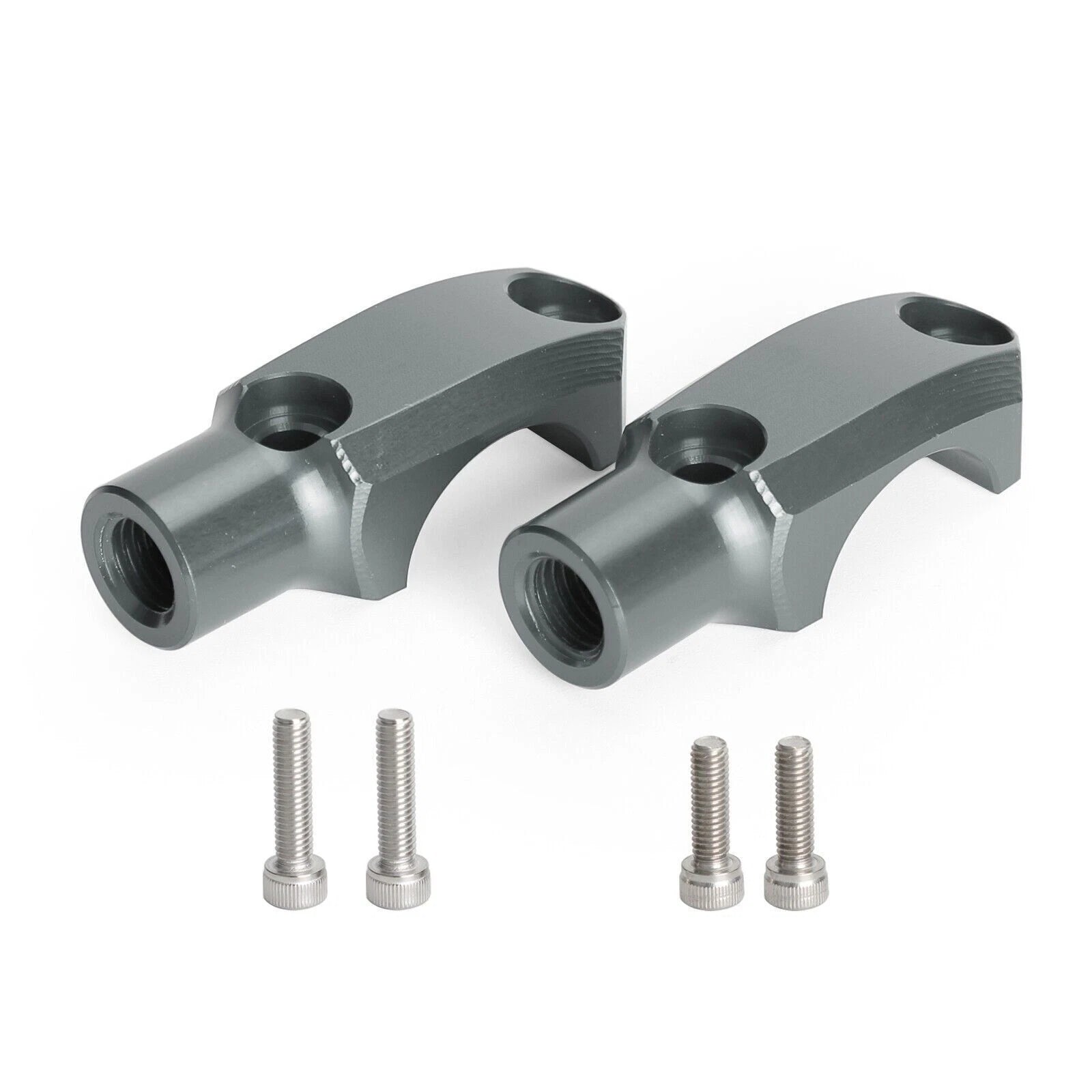 CNC Master Cylinder Clamp with 10mm Mirror Mount for 22mm Handlebar T9