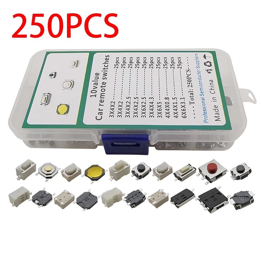 Tactile Push Button Switch Replacement Kit for Various Applications