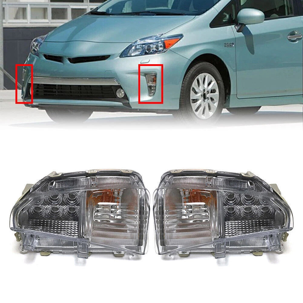 2X LED Front Fog Lamp for Toyota Prius (2012–2015)