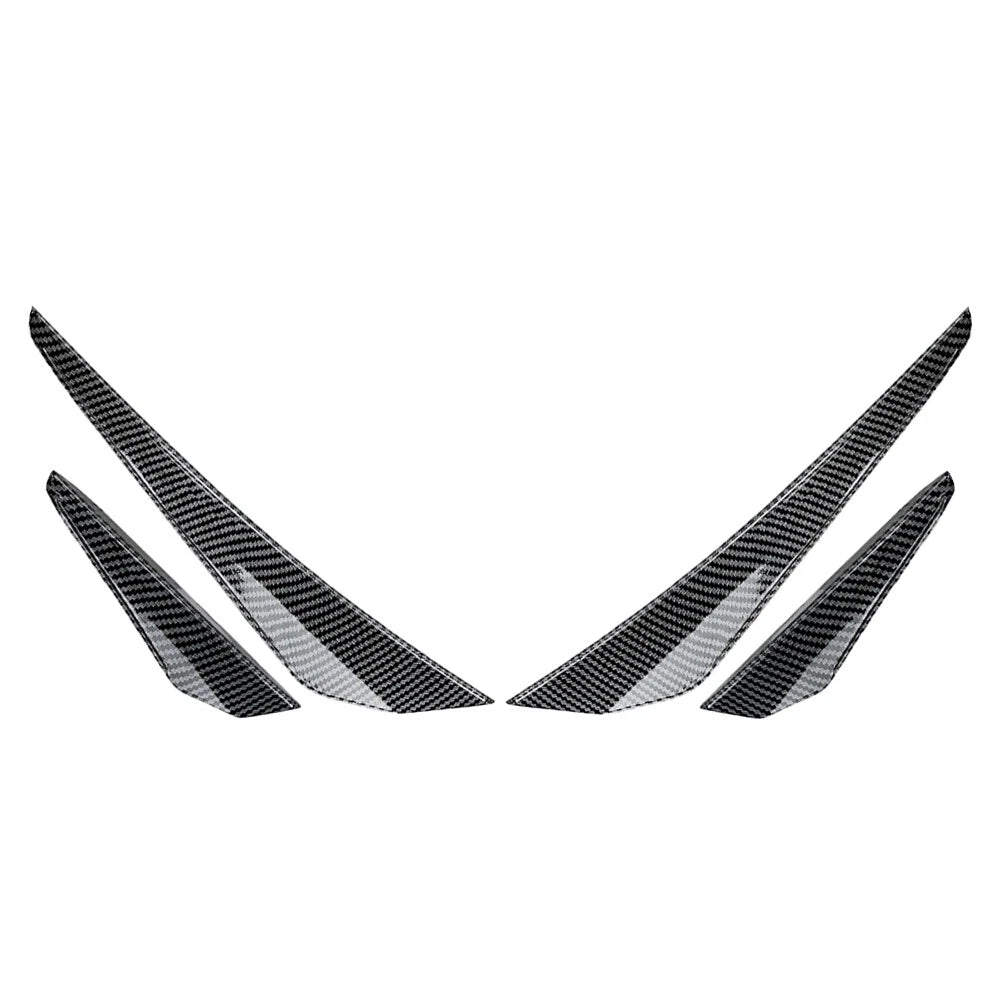 For VW Golf 8 GTD R Line 2020-2023 Front Bumper Side Spoiler Splitter Air Blade