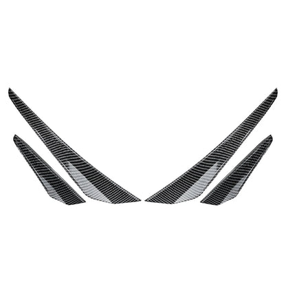 For VW Golf 8 GTD R Line 2020-2023 Front Bumper Side Spoiler Splitter Air Blade
