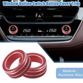 AC Control Switch Knob Cover Trim Replacement for Toyota Corolla (2020–2022) Red