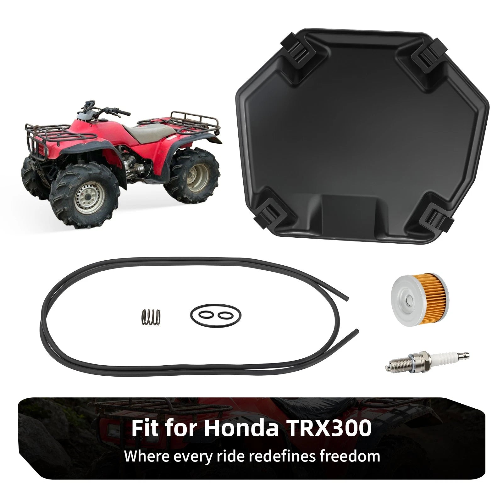 Air Box Lid Cover Cap & Seal for Honda Fourtrax 300 TRX300 FW (1988–2000)