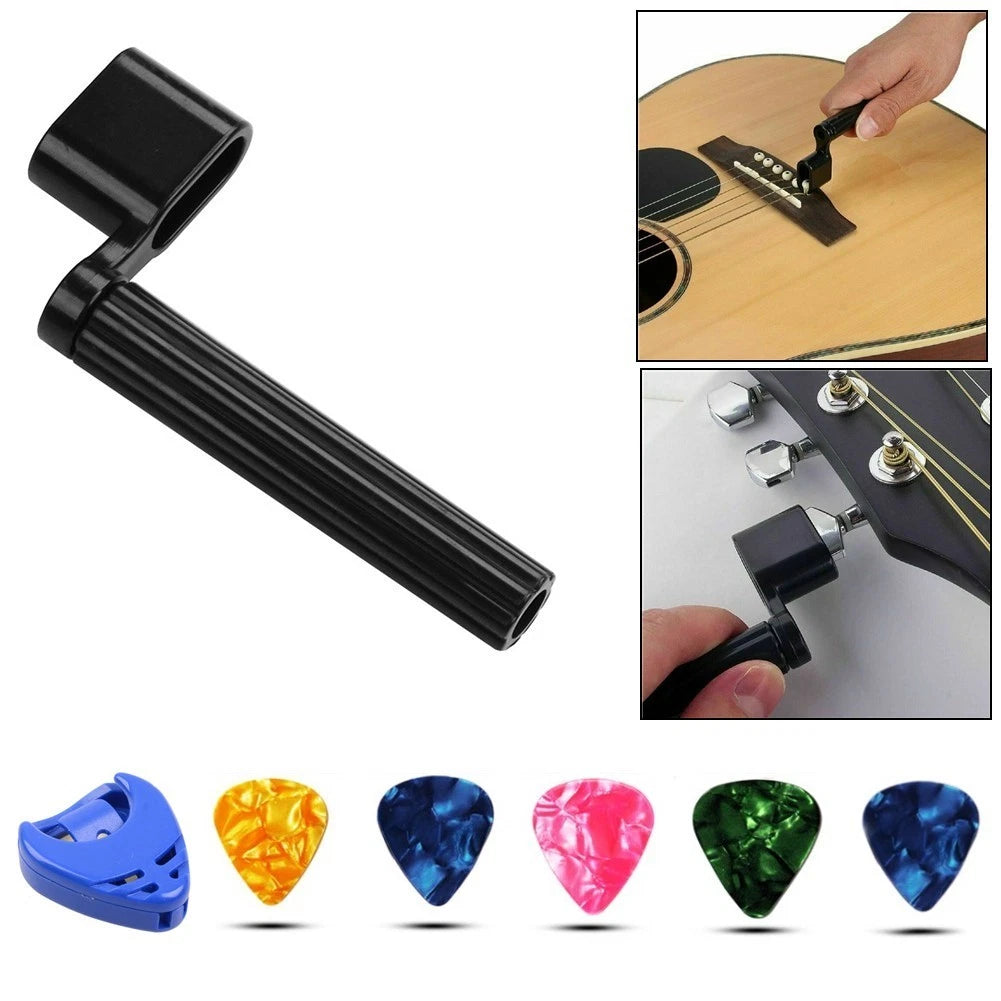 Set of 4 Guitar Picks for (Random Color)