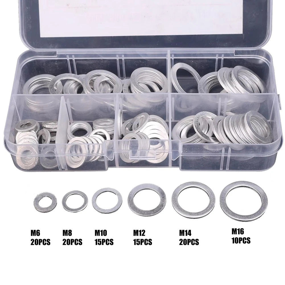 Copper Washer Assortment Set of 50/100/120 Pieces for Various Uses