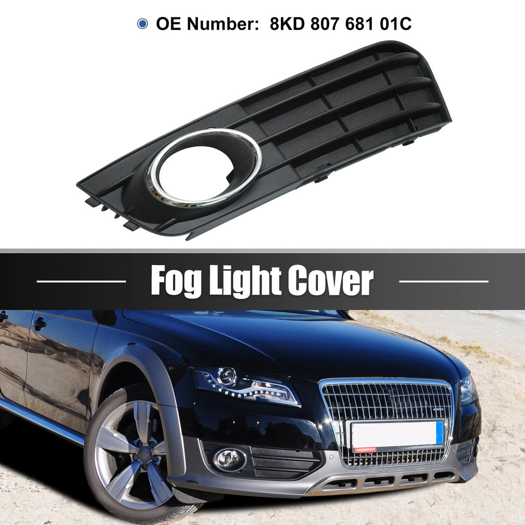 Fog Light Grille Cover Trim Front Left Driver Side for Audi A4 (2008–2015)
