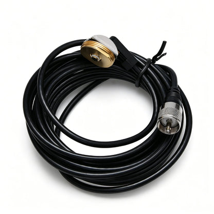 Universal NMO Antenna Mount with 17ft RG58 Cable for Mobile Radio