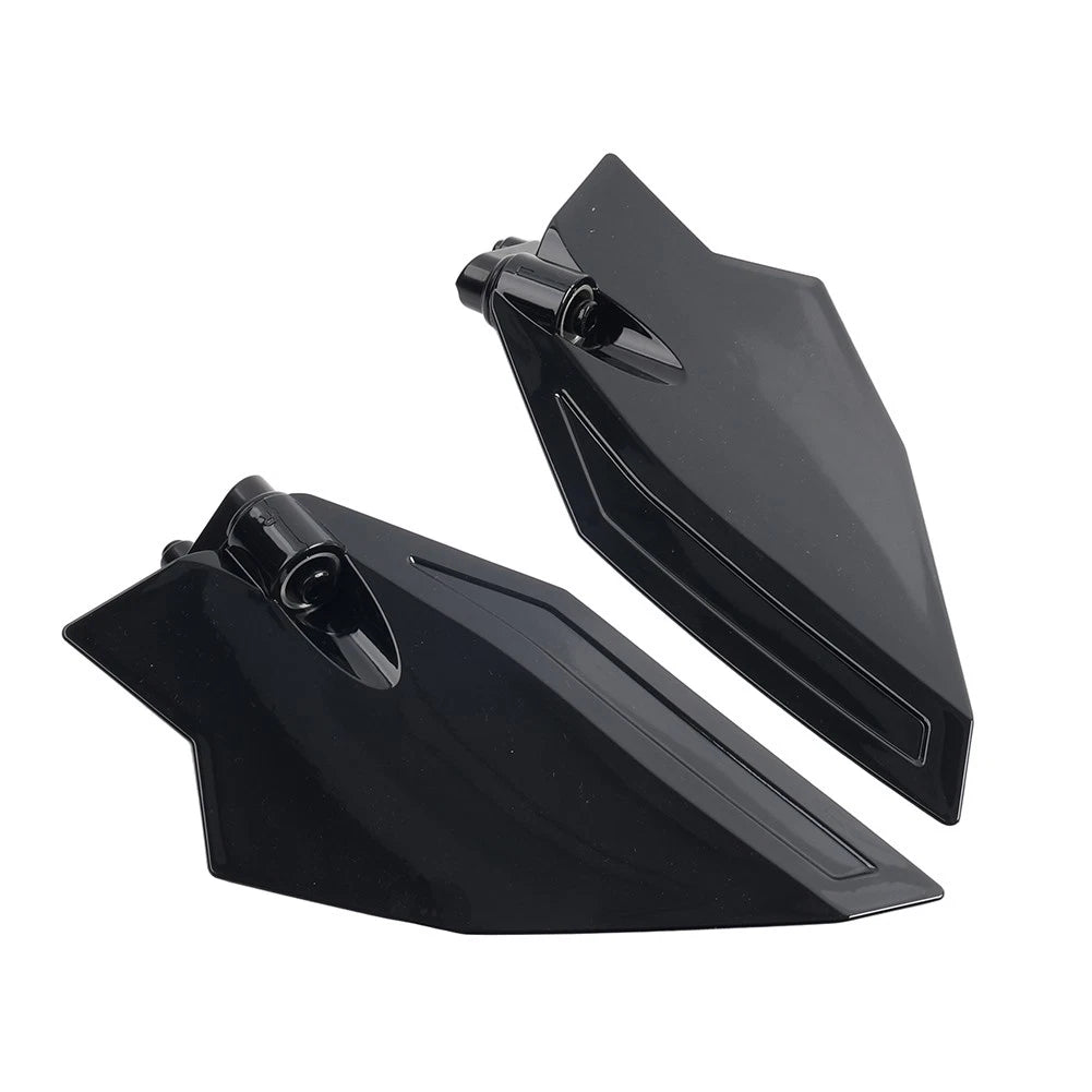 Black Adjustable Upper Wind Deflectors for Honda Goldwing GL1800 (2001–2010)