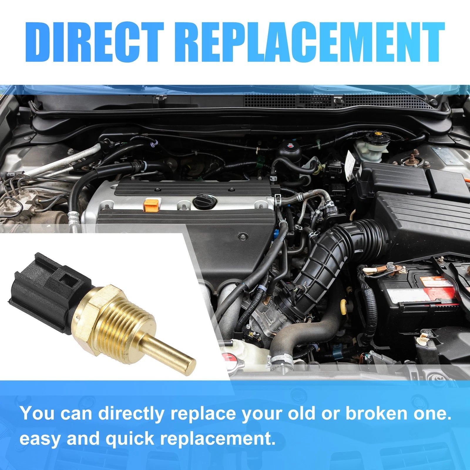 Engine Coolant Temperature Sensor Replacement for Mitsubishi Eclipse (1996–2012)
