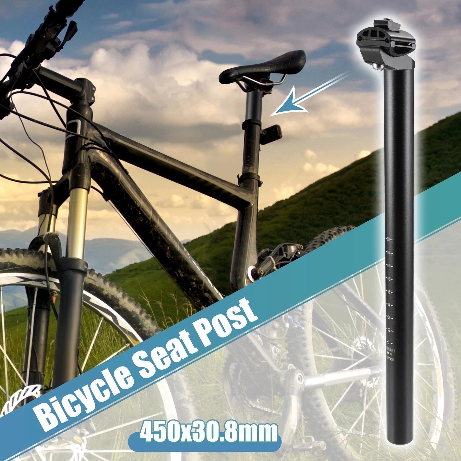 Bike Seat Post Aluminum Alloy Replacement for Universal Bicycle (2000–2025)