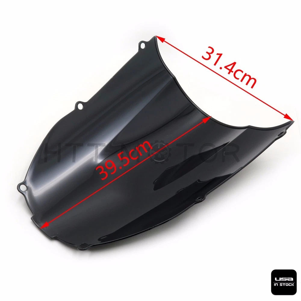 Double Bubble Windscreen Shield for Kawasaki ZX6R (2000–2002)