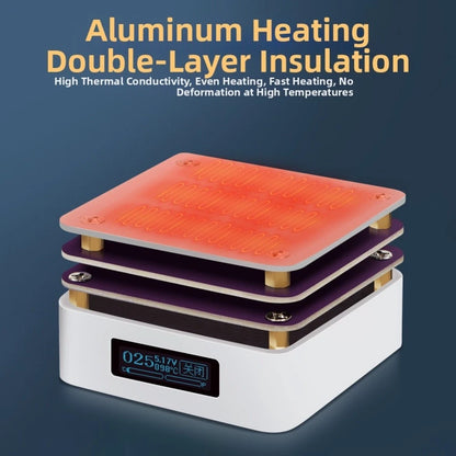 Adjustable Mini Thermostatic Heating Platform 65W 20V Type C PD Protocol