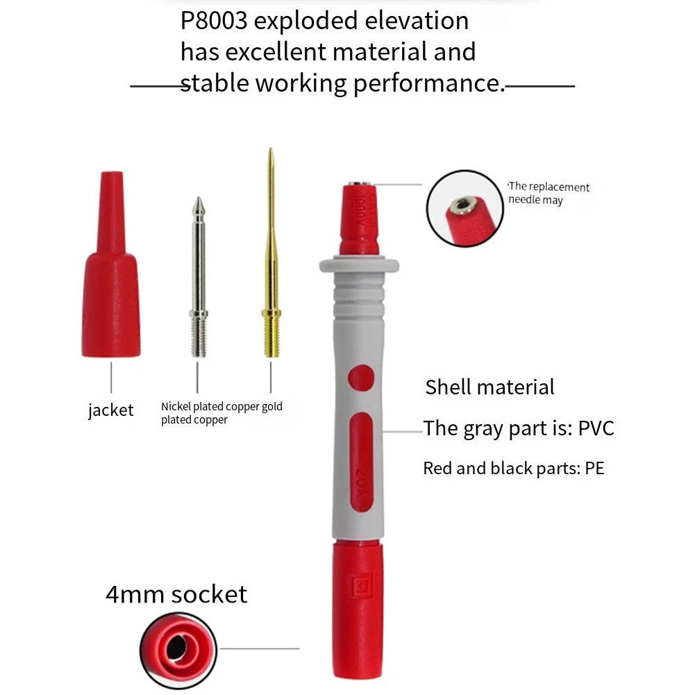 Dual Pack Electrical Testing Probes for Multimeter P8003