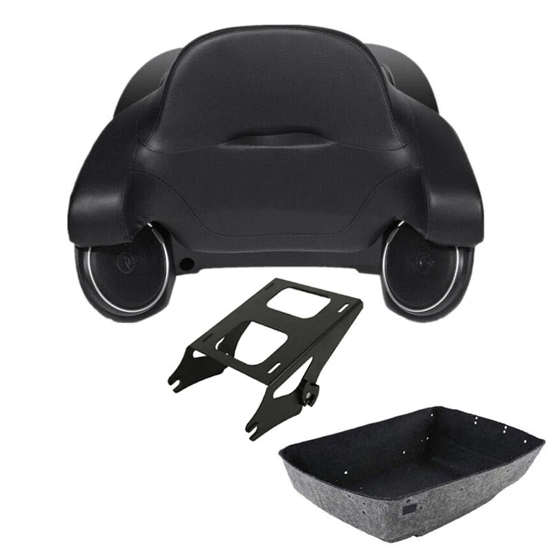 King Trunk Backrest Speakers & Mount for Harley Electra Glide (2014–2026)