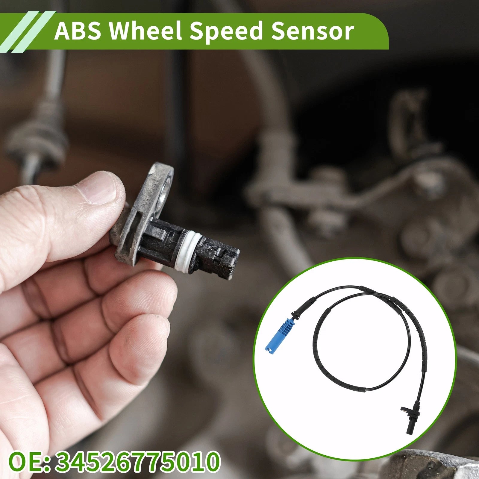 ABS Wheel Speed Sensor Replacement for BMW 323i Left Right (2006–2007)