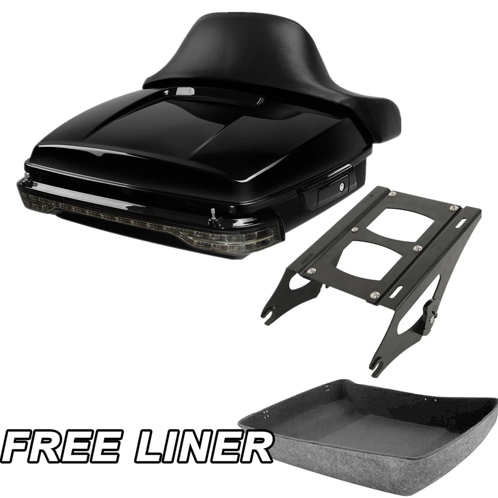Chopped Trunk Pad Tail Light Mount for Harley Touring FLHT (2014–2025)