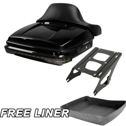 Chopped Trunk Pad Tail Light Mount for Harley Touring FLHT (2014–2025)