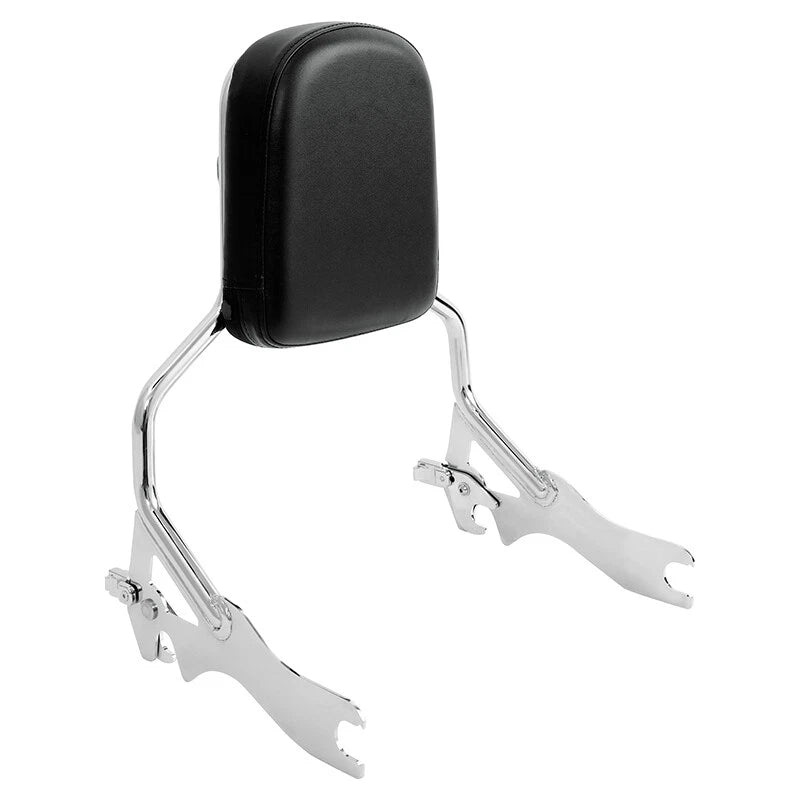 Chrome Sissy Bar Backrest Pad for Harley Softail Fat Bob FXFB (2018–2025)