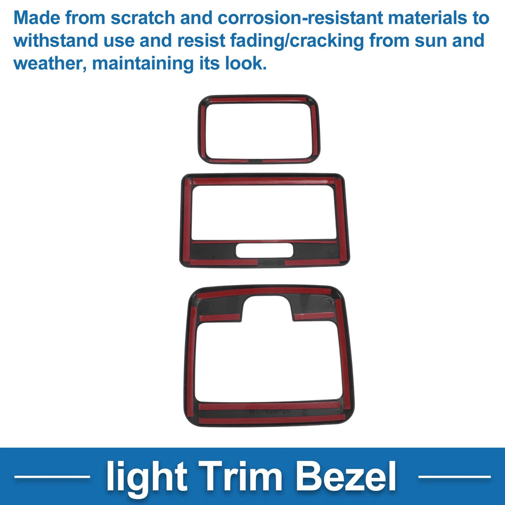 Light Trim Bezel Set for Suzuki Spacia Custom (2024–2025) Black