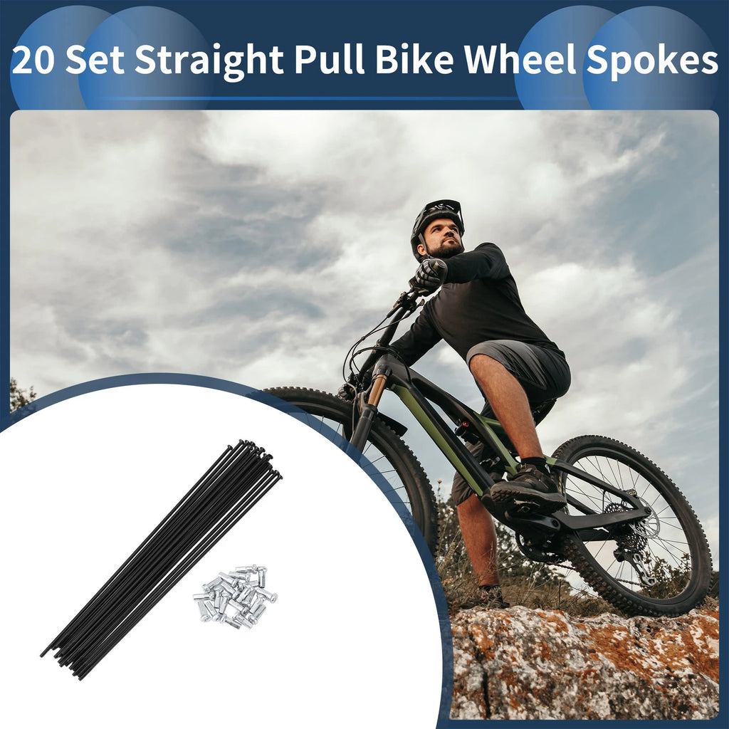 Bicycle Spokes Set 14G Straight Pull 174mm for Bike Wheel (2005–2015)