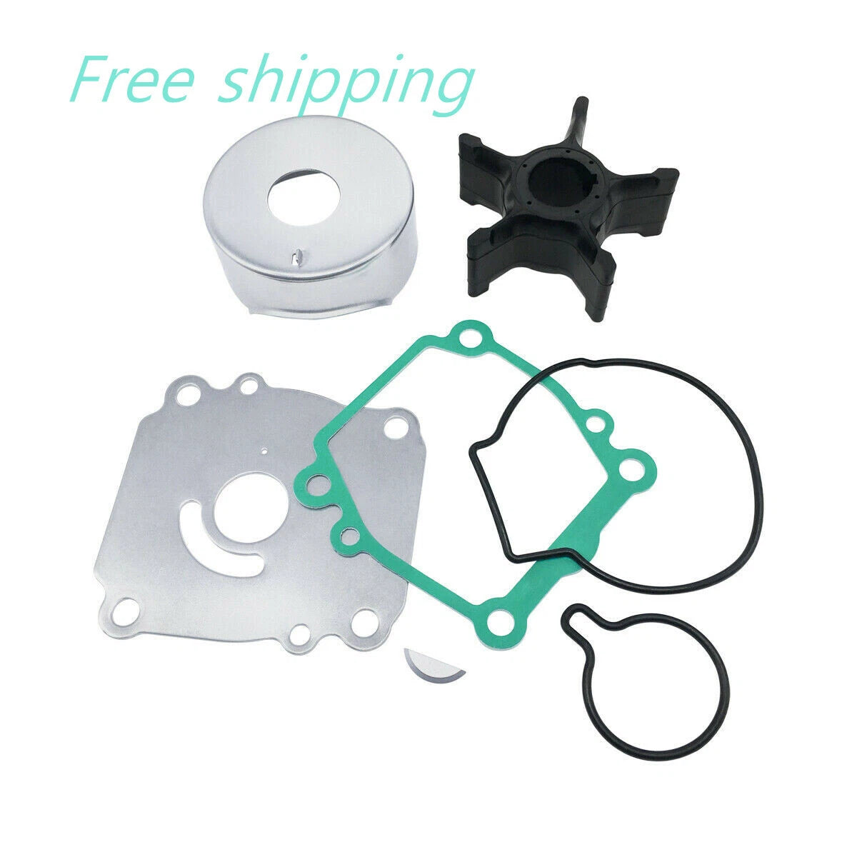 Water Pump Impeller Kit for Suzuki Outboard 90 100 HP 4Str (2006–2009) 17400-92J00