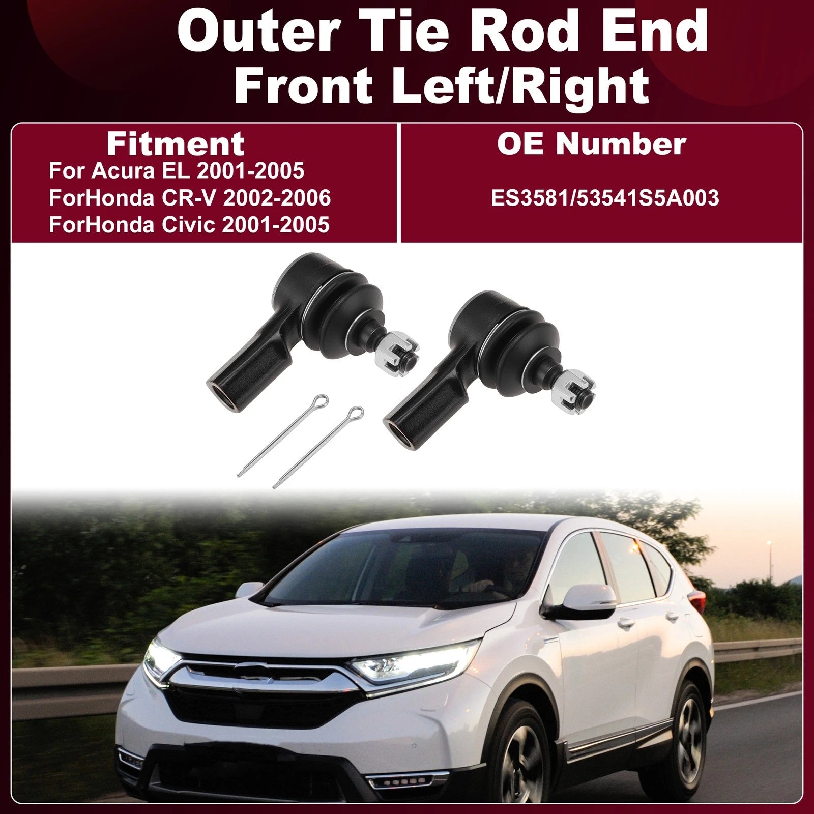 ES3581 Outer Tie Rod Ends for Acura EL (2001–2005)
