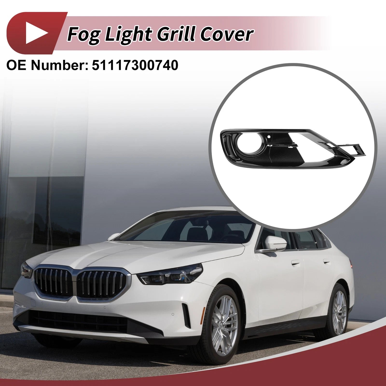 Front Right Fog Light Grill Replacement for BMW 3 Series (2012–2017)