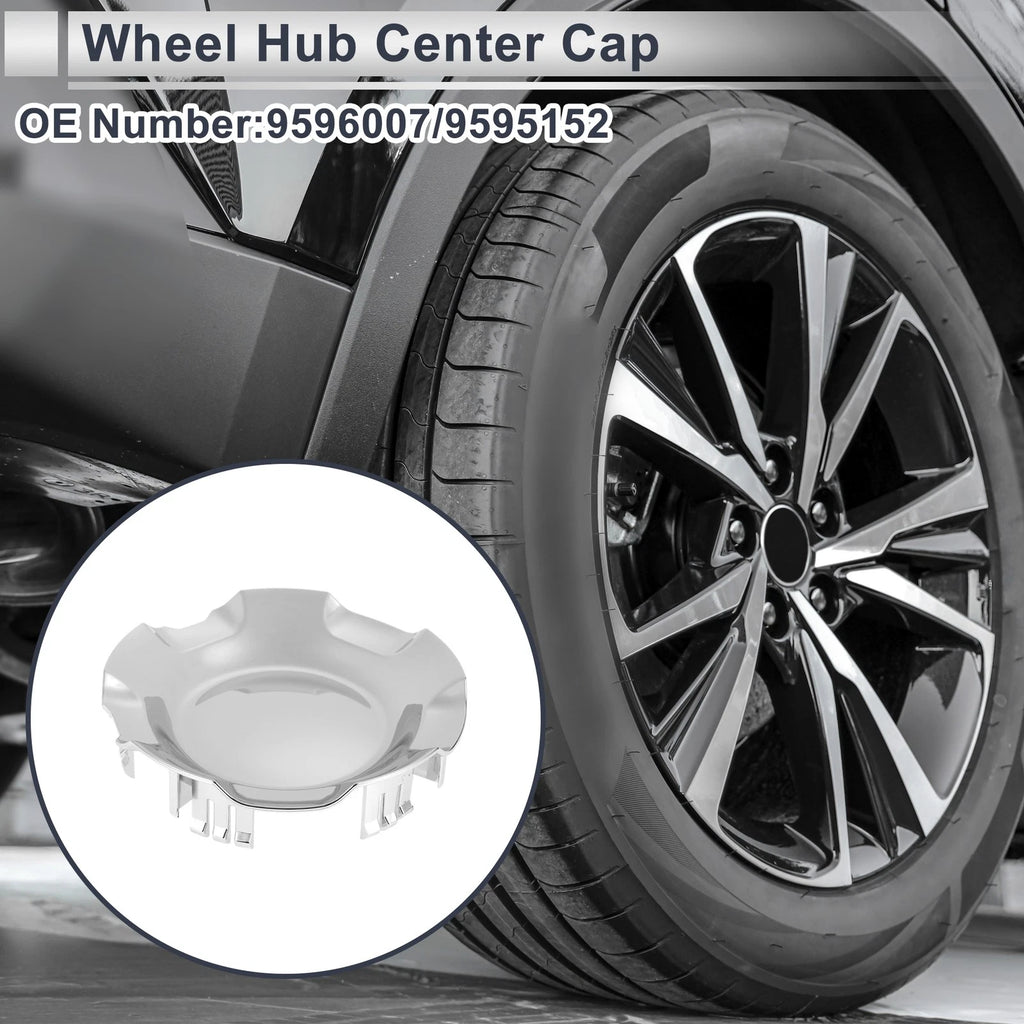 Wheel Hub Center Cap Silver Tone Replacement for Chevrolet Silverado 1500 (2007–2013)