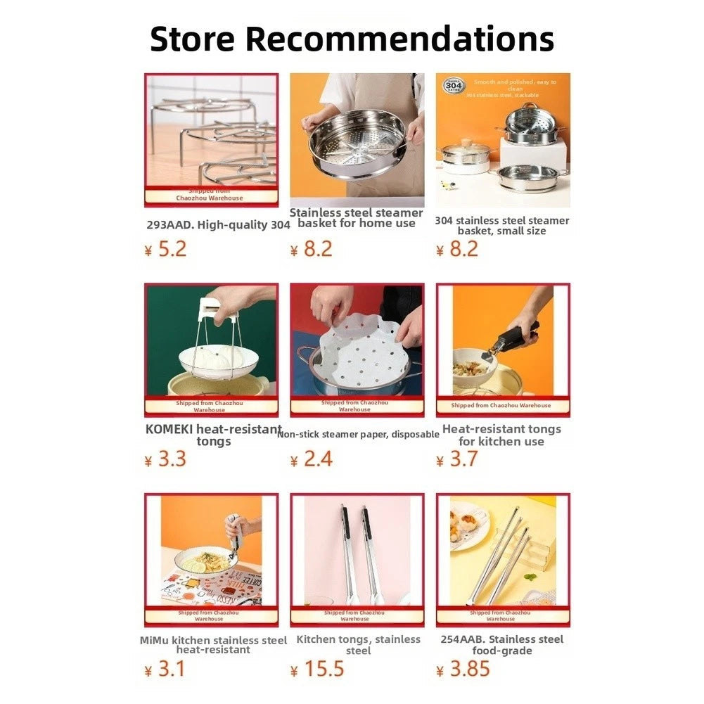 304 Stainless Steel Steaming Rack for Home Kitchen