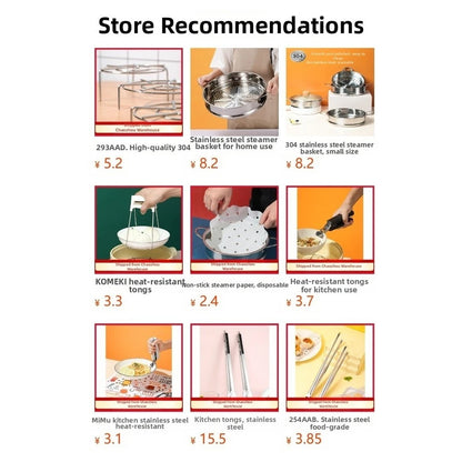 304 Stainless Steel Steaming Rack for Home Kitchen