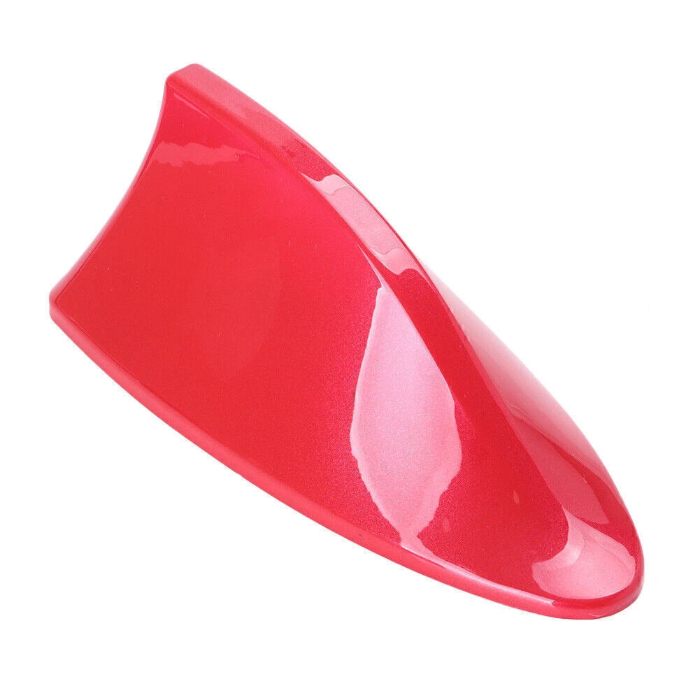 Shark Fin Roof Antenna for Universal Vehicles (FM/AM, Red)