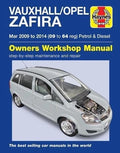 Workshop Manual for Vauxhall/Opel Zafira (2009–2014)